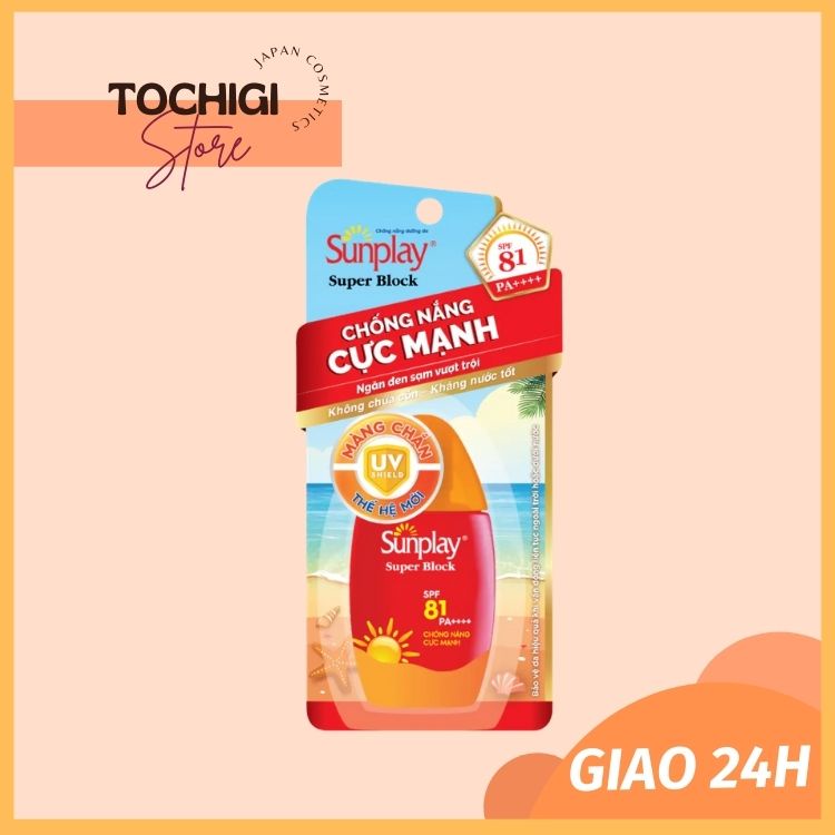 Sữa Chống Nắng Cực Mạnh Sunplay Super Block SPF81 PA++++ 30g