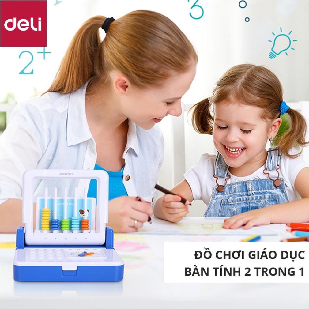 Đồ chơi học toán Deli - Bàn tính cộng trừ - Dùng cho trẻ em từ 3-6 tuổi - 74317 [Deli]