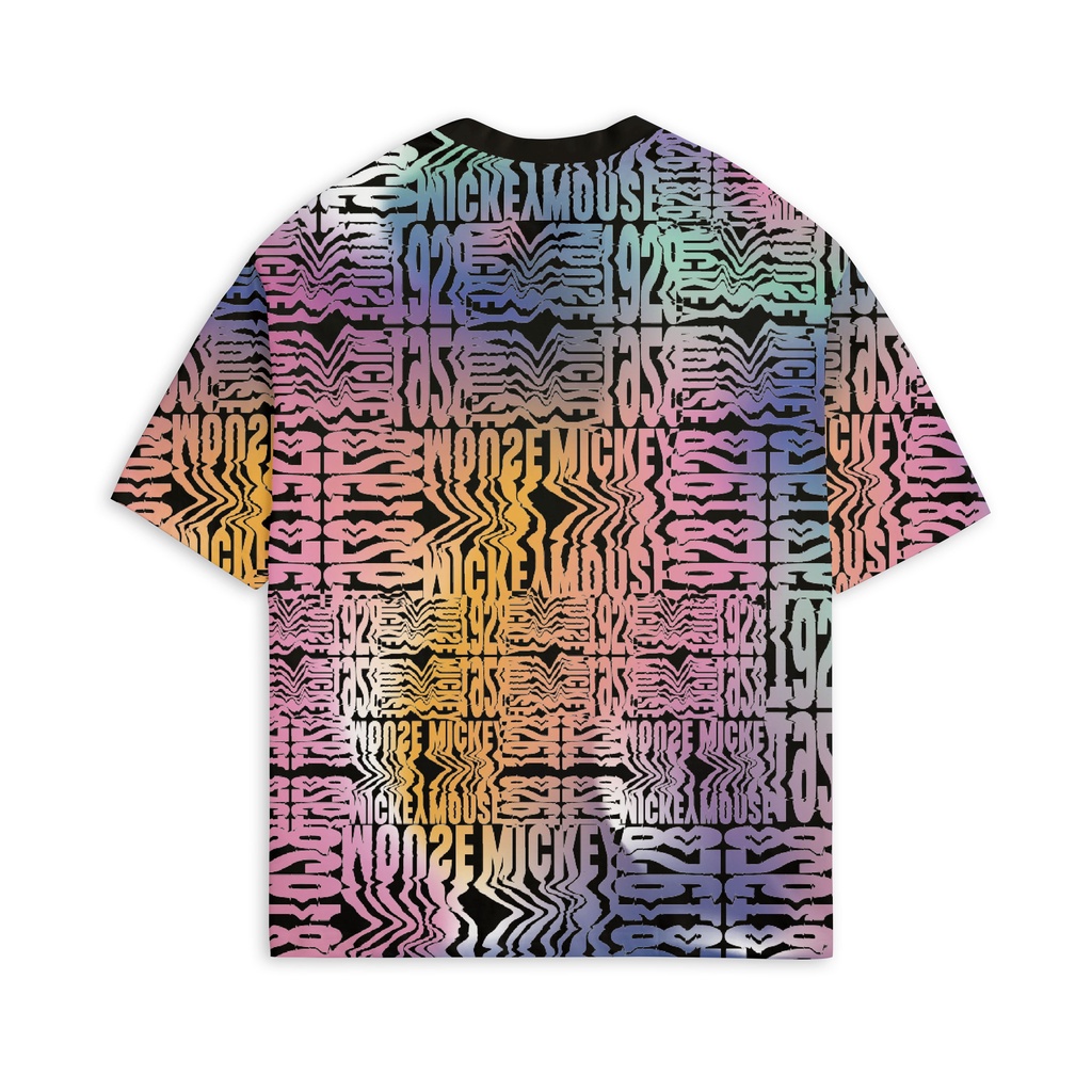 Áo Thun BOO Unisex Dáng Oversize In Pattern Logo Mickey Chất Cotton Cao Cấp