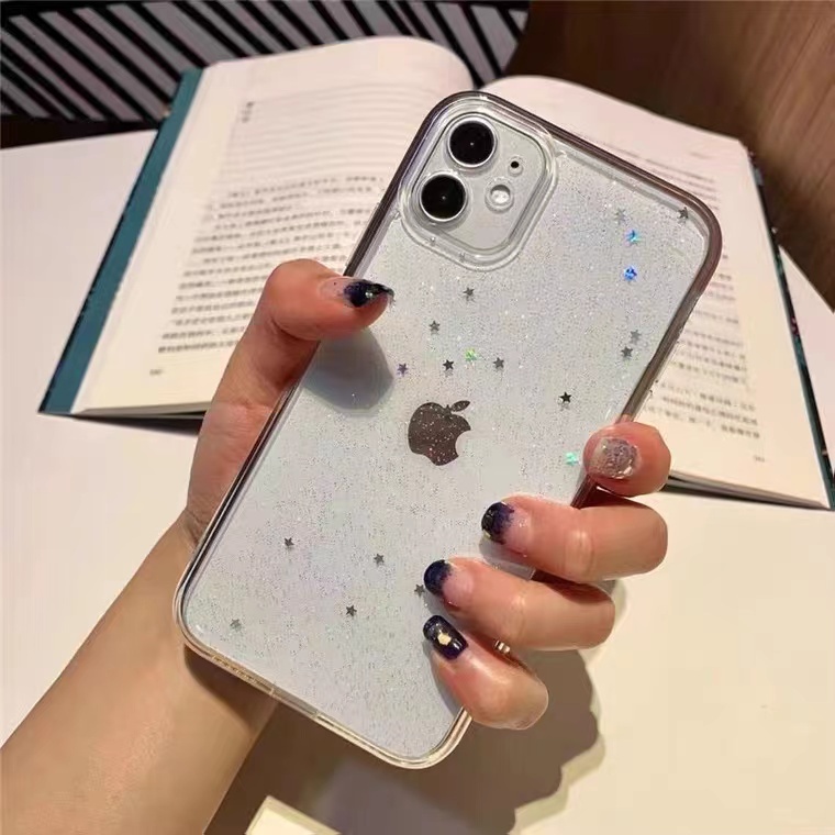 Ốp điện thoại mềm trong suốt chống sốc cho iPhone 11 12 13 Pro Max XS Max X XR 7 8 Plus