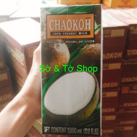 Nước cốt dừa CHAOKOH hộp giấy 1 lít