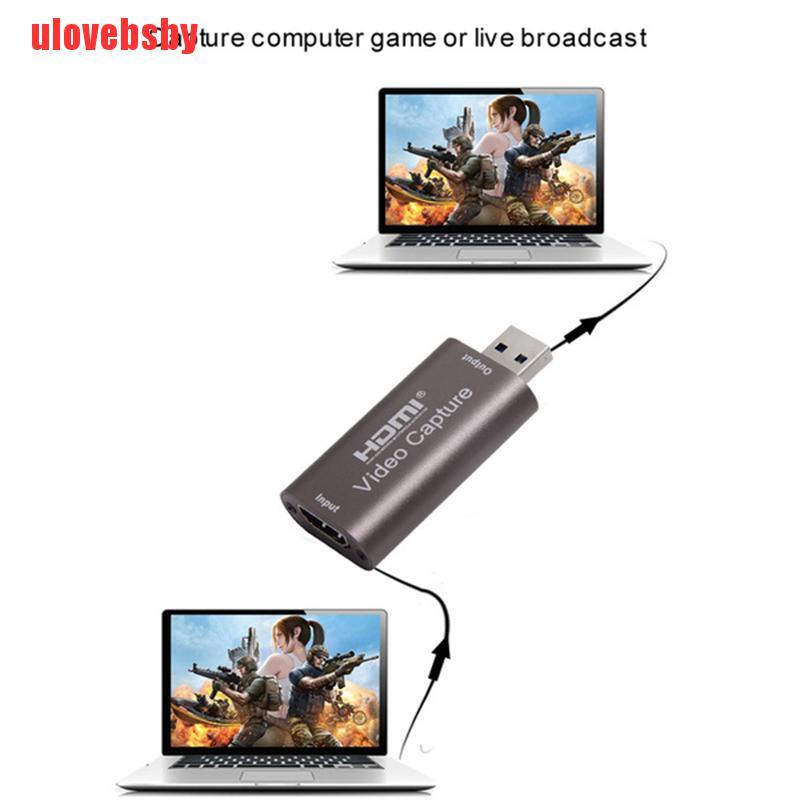 [ulovebsby]4k Graphic Capture Card To Usb 3.0 Video Recorder Card Box for DVD Camcorder