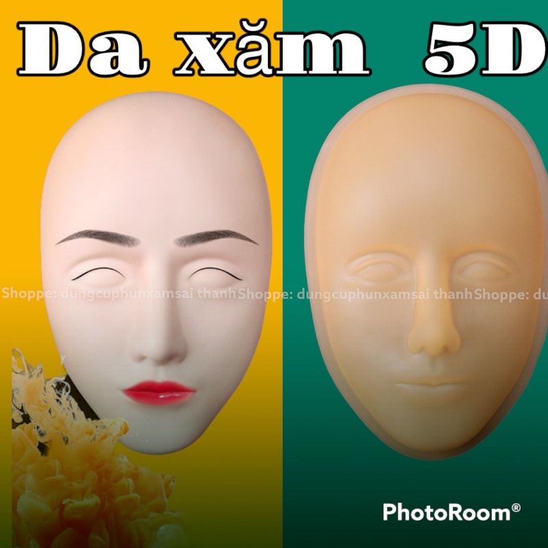 Da 5D khuôn mặt, da mặt 5D, Đế để da dành cho học viên mới tập làm