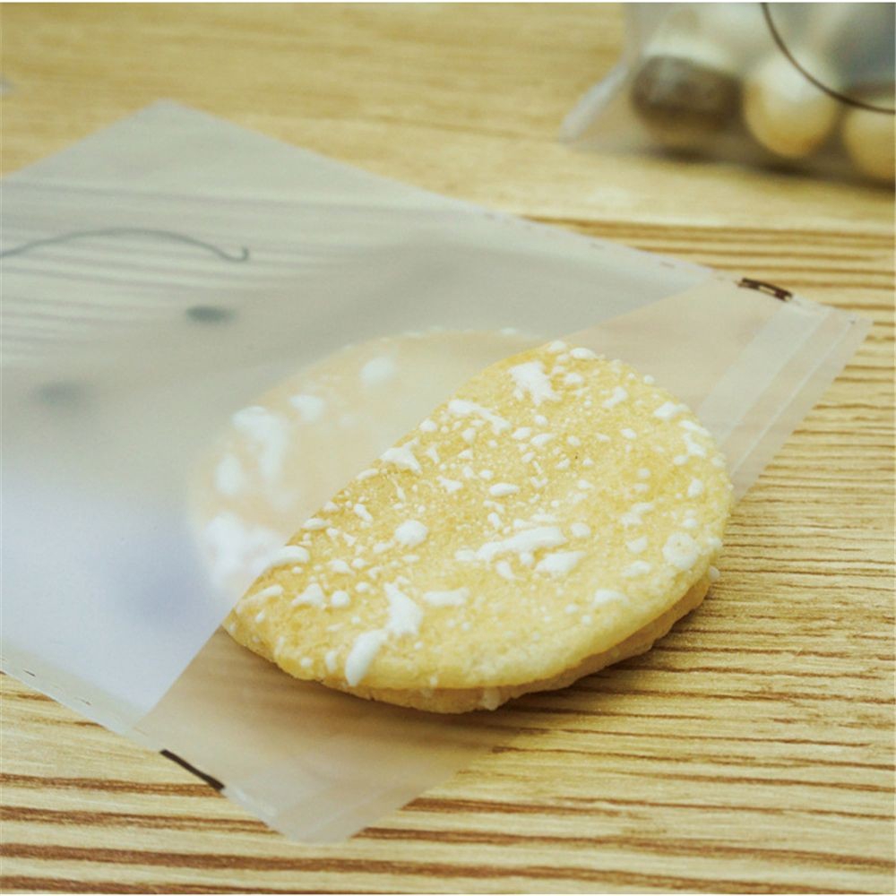 Set 100 túi đựng bánh cookie hình mặt cười dễ thương