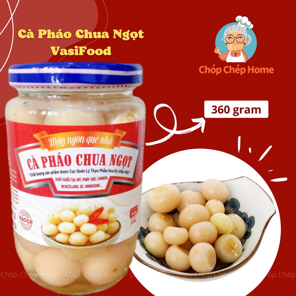 Cà Pháo Chua Ngọt VasiFood 360g (Hàng Việt Nam Xuất Khẩu)