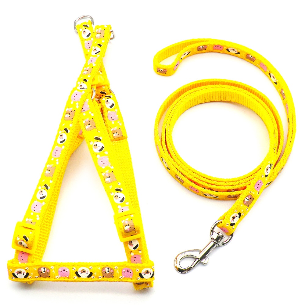 Bộ dây dắt + yếm chó mèo 1,2m