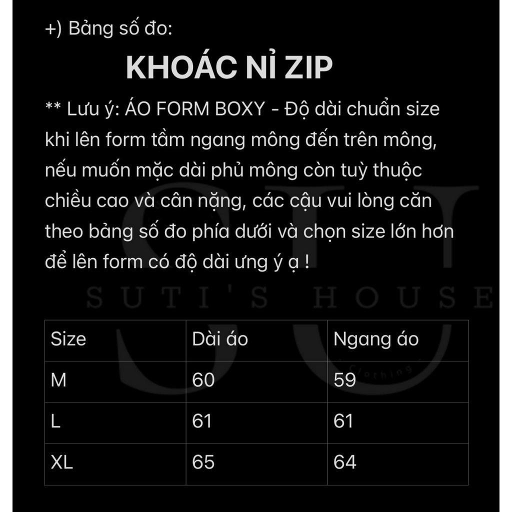 Áo Khoác Nỉ Zip Xám Form BOXY Rộng Phối Cổ Nút Bấm Unisex Nam Nữ