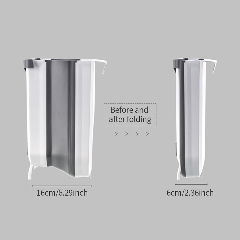 Thùng Rác 9L Kèm 15 Túi Rác Nhựa Tiện Dụng Cho Nhà Bếp / Xe Hơi