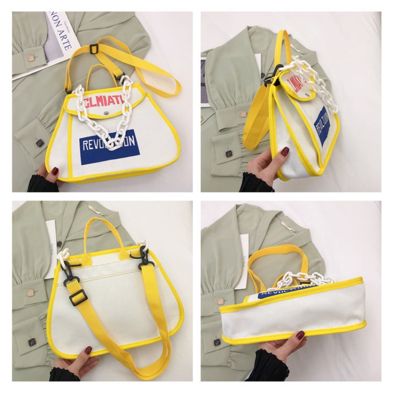 IELGY Túi Đeo Vai Bằng Vải canvas Sức Chứa Lớn Phong Cách Nhật Bản