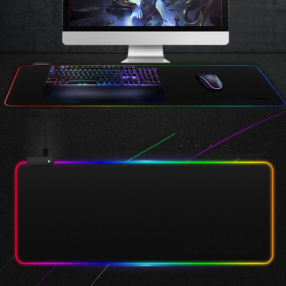 MAGIC Non-slip USB Extended LED Desk Blanket Keyboard Mice Mat Mouse Pad