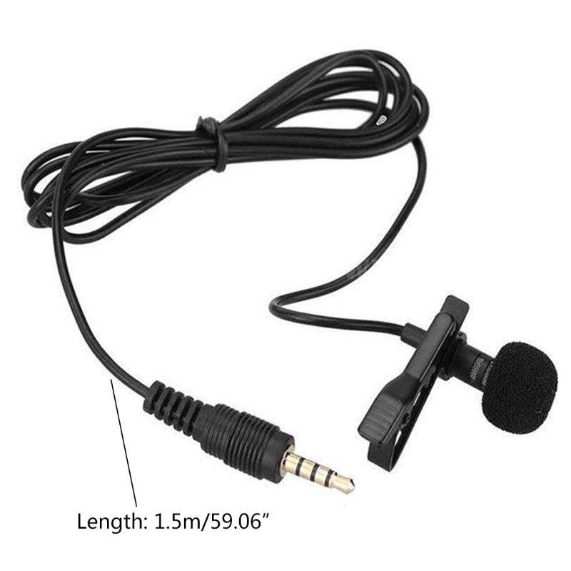 Micro zzz Có Dây Đầu Chuẩn 3.5mm Dài 1.5m Cho Điện Thoại / Máy Tính