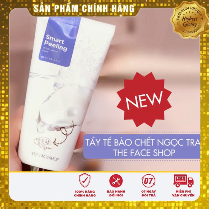 [Chuẩn Auth] Tẩy tế bào chết ngọc trai The Face Shop Smart White Jewel Peeling 120ml (Hàng chính hãng)