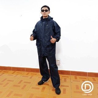 Áo mưa bộ vải dù vi cá cao cấp