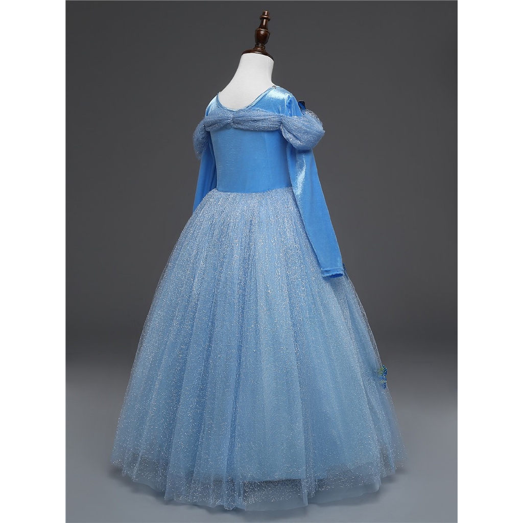 NNJXDĐầm Hóa Trang Nnjxd Tay Dài Kiểu Công Chúa Cinderella Đáng Yêu Cho Bé Gái Thích Hợp Mặc Dự Tiệc
