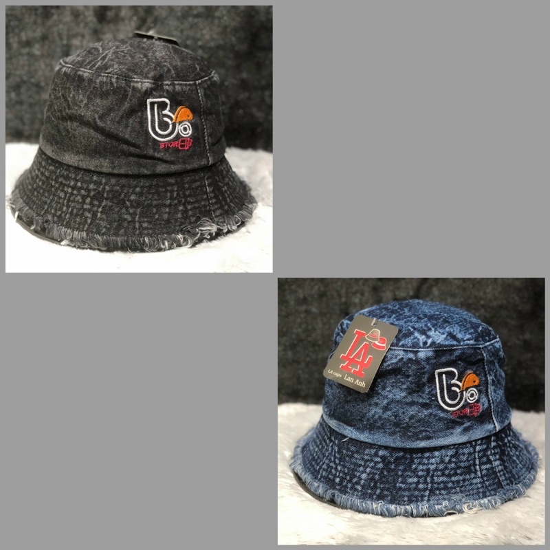 NÓN BUCKET JEAN THỜI TRANG