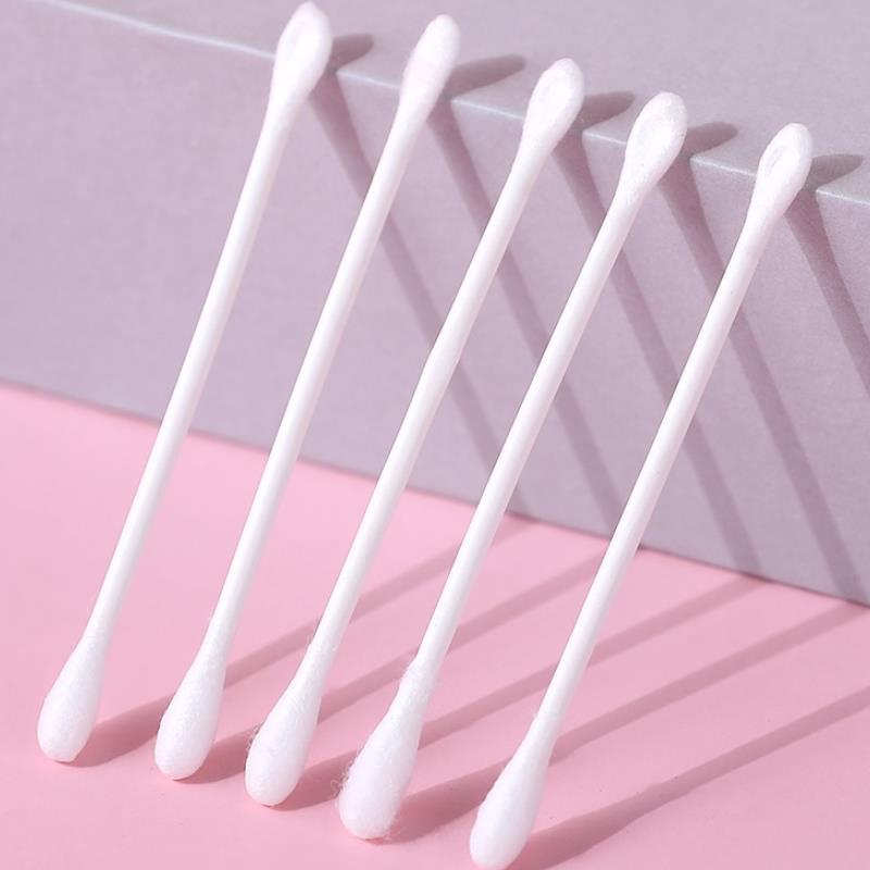 Hộp 100 tăm bông 2 đầu cotton tiện dụng(1 bông,1 ngoáy)