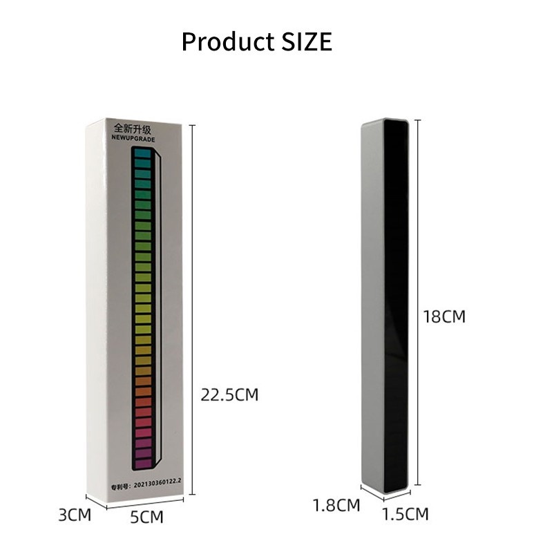 Thanh Đèn Led RGB Tạo Hiệu Ứng Âm Thanh Thân Thiện Với Môi Trường