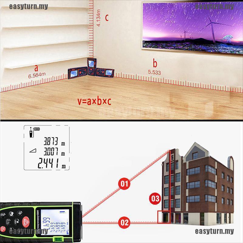 Thước đo khoảng cách bằng tia laser cực chính xác OQ40-40s đo nhanh khoảng cách, diện tích và thể tích