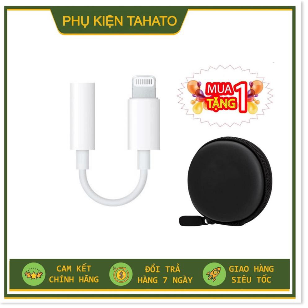 [CHÍNH HÃNG] Jack Chuyển Đổi Tai Nghe 3.5mm To Lightning  Jack IPhone 7/8/X/XSMAX/11PROMAX Tặng Hộp Đựng 25K [LTN56 ]