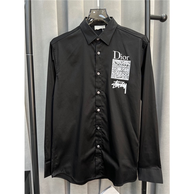 D10r 2022 Áo Sơ Mi Dài Tay In Logo Mới Của Thu Đông M-4XL