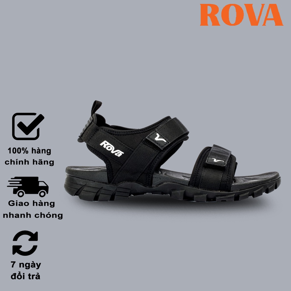 Giày Sandal Nam Hiệu Rova 2 Quai Hiện Đại Đế Cao Su Chắc Chắn - RV003
