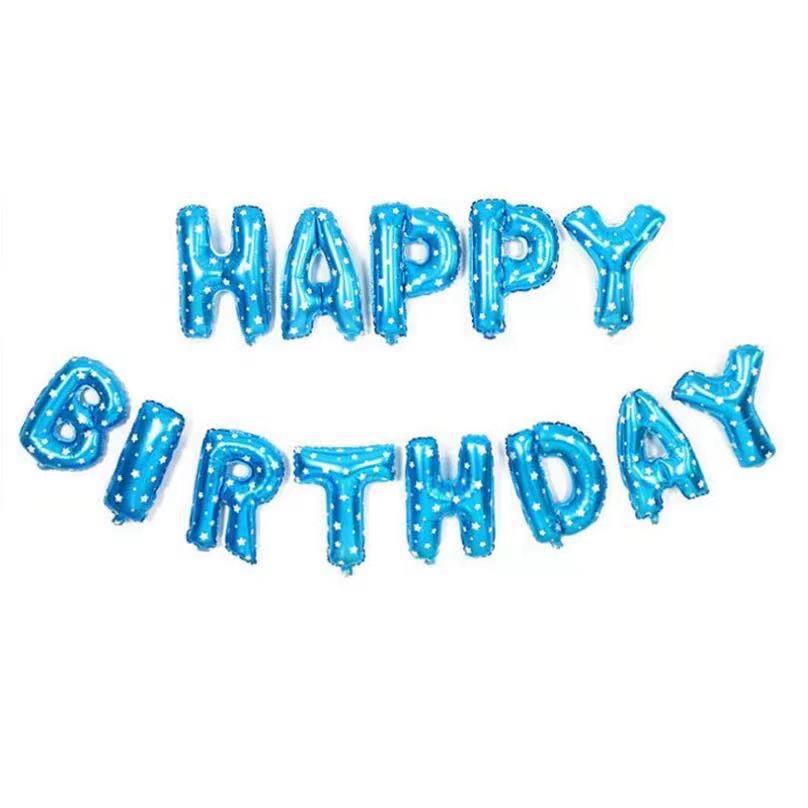 Bóng bay chữ Happy Birthday phụ kiện trang trí sinh nhật chữ hbbd