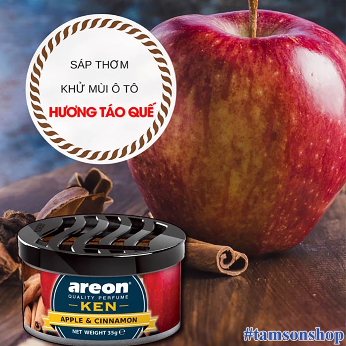 Sáp Thơm Ô Tô Chiết Xuất 100% Thiên Nhiên Areon (Táo Quế)