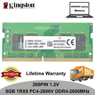 Thẻ Nhớ Ram Kingston 8gb 1rx8 Pc4-2666v Ddr4-2666mhz 260pin 1.2v Sodimm