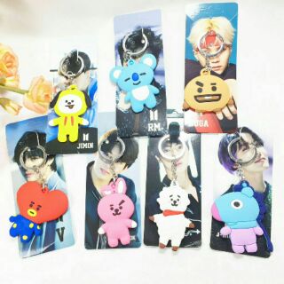 Móc khóa BTS kèm tên thần tượng