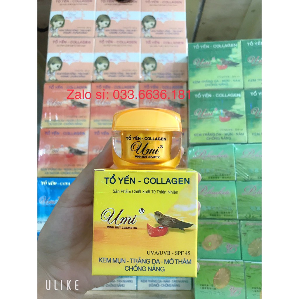 Kem umi yến đỏ mụn-thâm-trắng da 12g