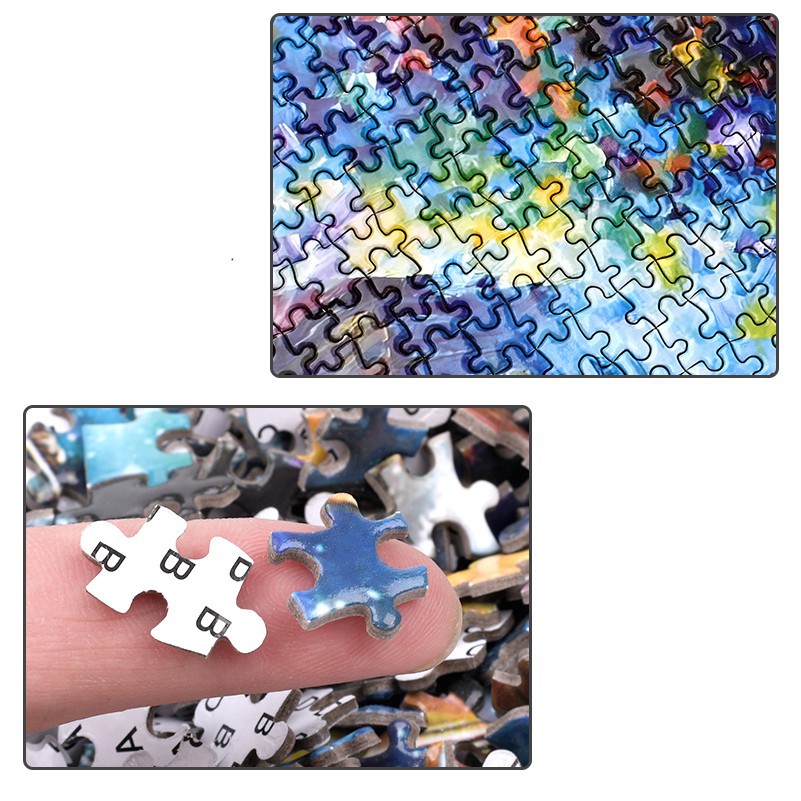 Bộ Tranh Ghép Xếp Hình 1000 Pcs Jigsaw Puzzle Tranh Ghép (75*50cm) Nước Chảy Cầu Nhỏ Bản Đẹp Cao Cấp