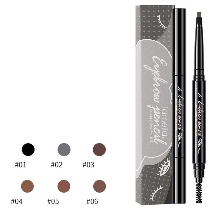 Chì Kẻ Mày 2 Đầu XÁM Lameila nội địa sỉ KANG | BigBuy360 - bigbuy360.vn