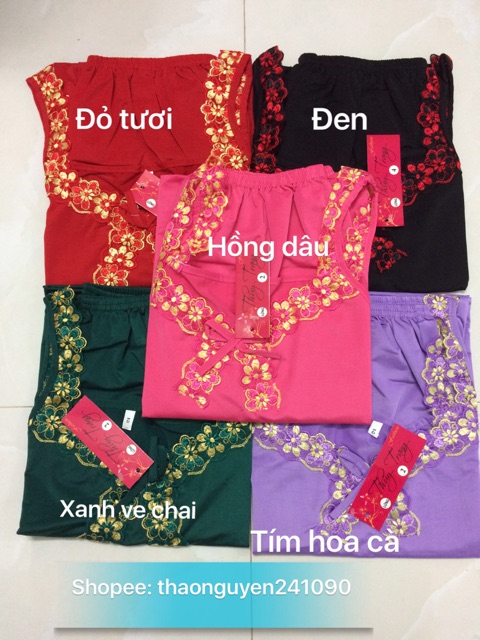 Bộ đồ ngủ thun lạnh lửng MS03 có nhiều màu | BigBuy360 - bigbuy360.vn