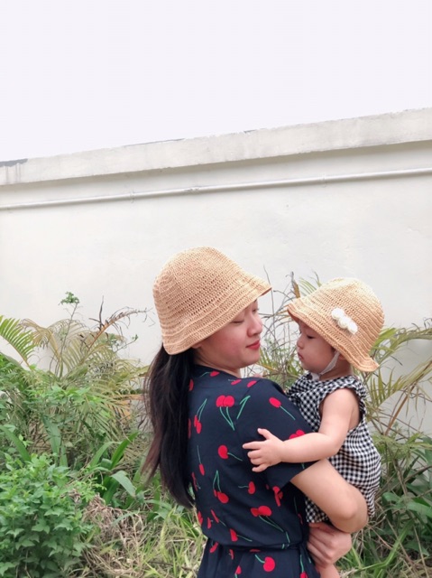 Set mũ mẹ và bé