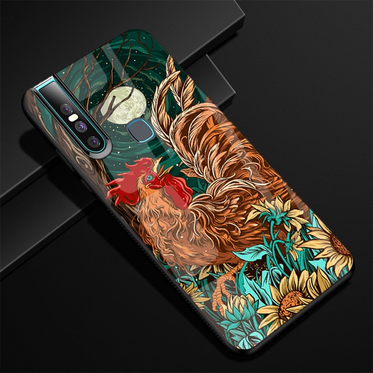 Ốp Lưng VIVO V15  mặt kính cường lực cao cấp thiết kế Độc Quyền
