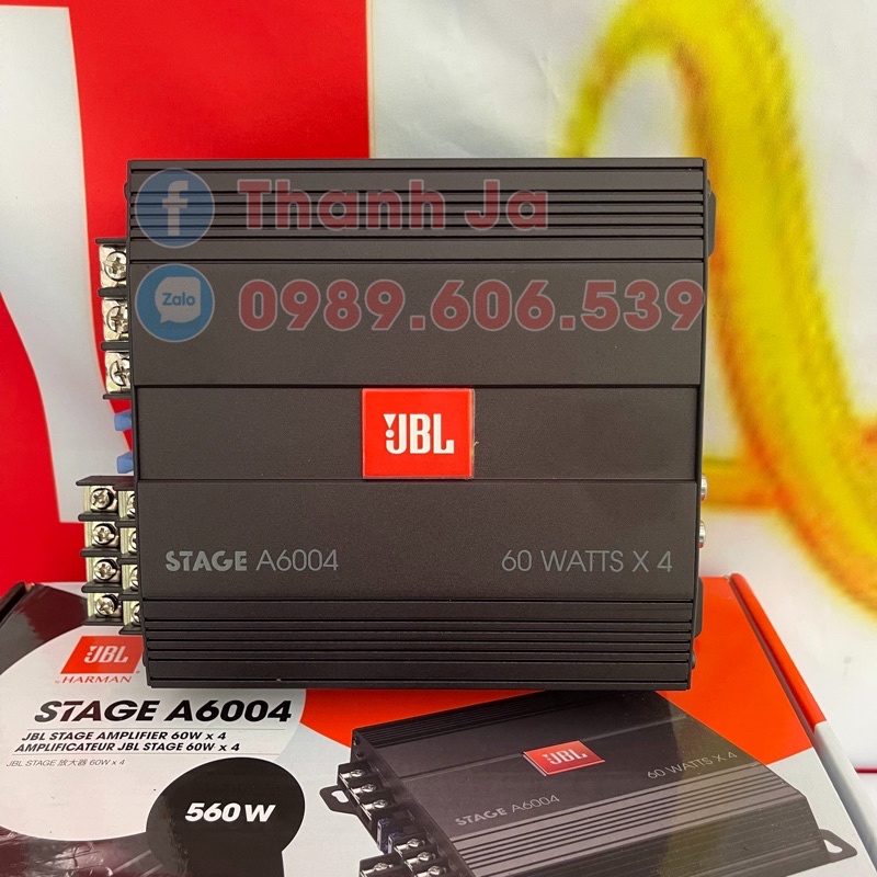 Amply ôtô 12Vol 4 kênh JBL Stage A6004 Chính hãng