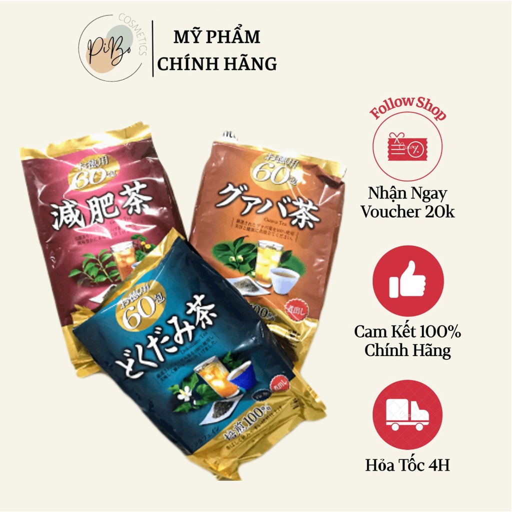 Trà Thanh Nhiệt Thải Độc Orihiro Tea 180g (Túi 60 gói)