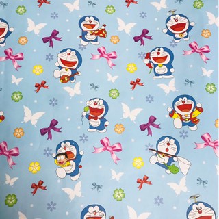 COMBO 5 tờ -  Giấy gói quà doremon - VPP Trí Tuệ