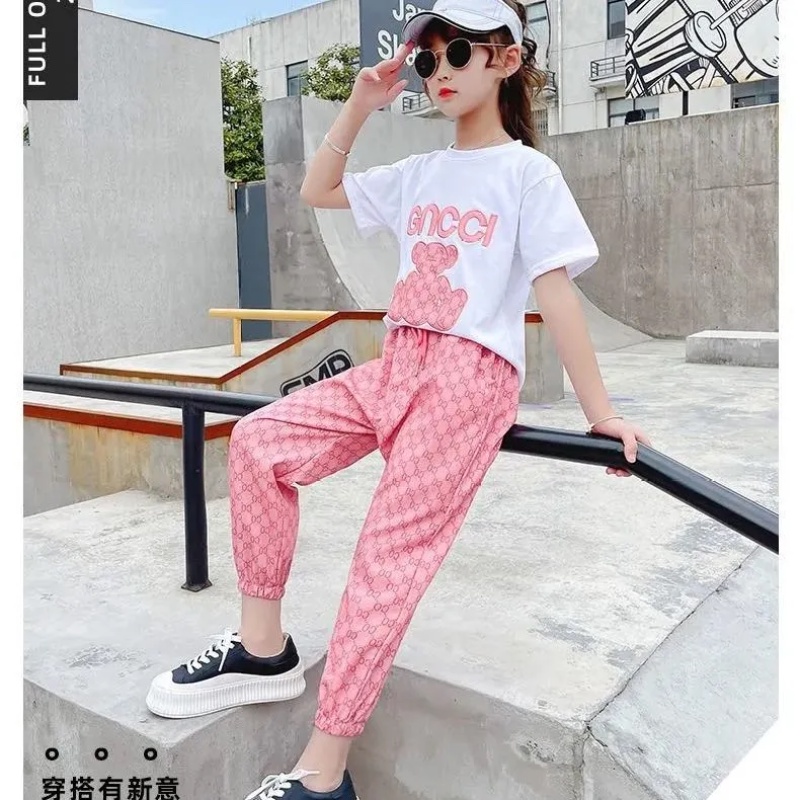 Set 2 Món Áo Kiểu + Quần Short Thời Trang Hàn Quốc Chất Lượng Cao Cho Bé Gái Từ 3-4 - 5-6 - 7-8 - 9-10 - 11-12 Tuổi
