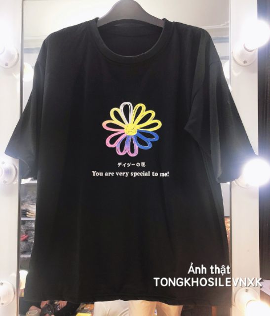 ÁO THUN DAISY 7 MÀU TRẮNG ĐEN UNISEX