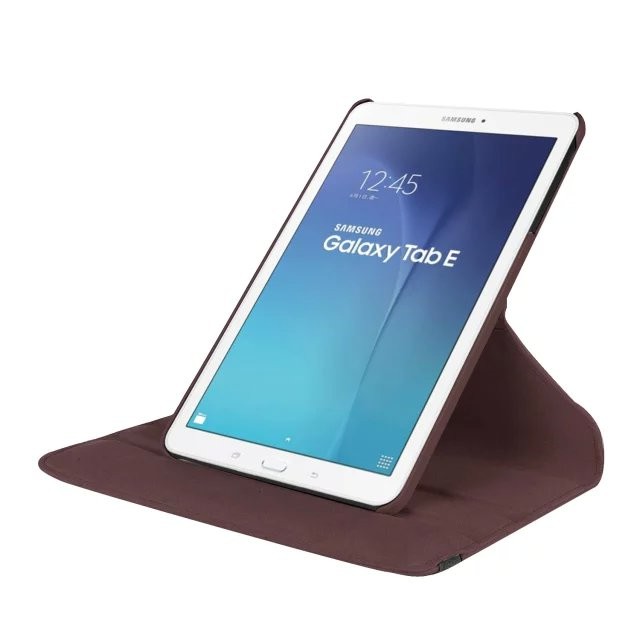 Ốp máy tính bảng bằng da xoay 360 độ cho Samsung Galaxy Tab E 9.6 T560 T561 T567