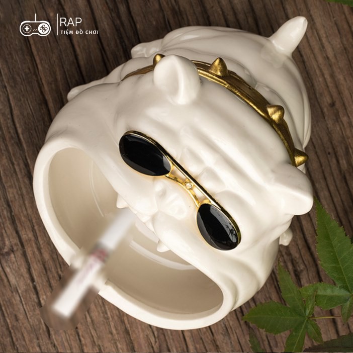 Gạt tàn thuốc kiểu dáng hoạt hình chó pull king kong nhiều màu độc đáo, phong cách trang trí nhà cửa, bàn làm việc