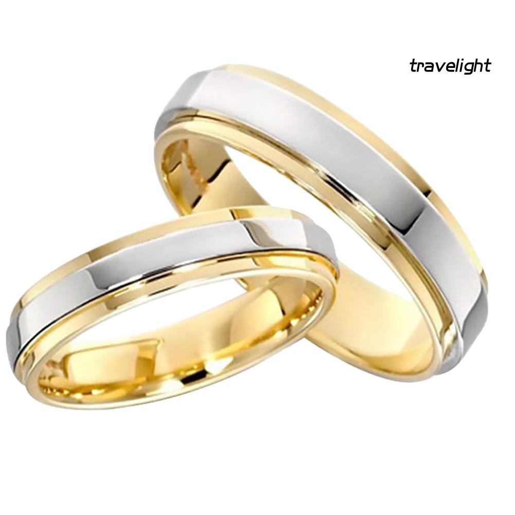 [Travelight] Nhẫn Cưới Bằng Thép Titan Thời Trang Cho Cặp Đôi