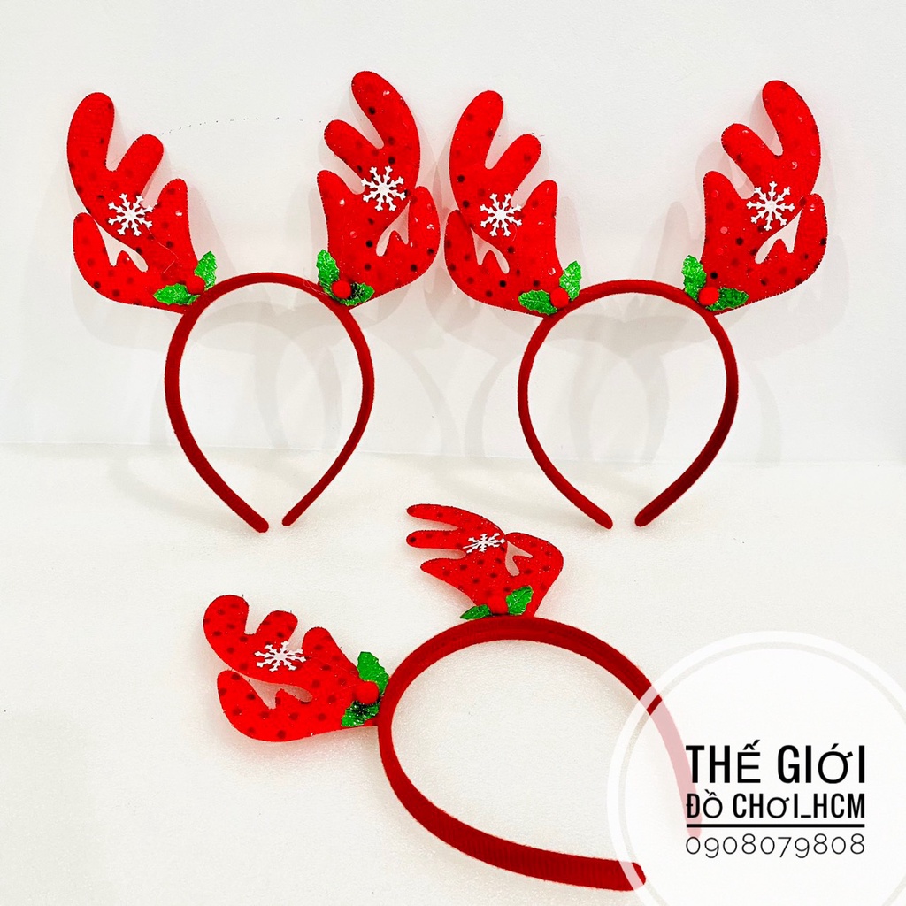 [NOEL ĐÃ ĐẾN] Cài tóc tuần lộc/ gậy ông già noel phát sáng/ gậy flash ngôi sao/ người tuyết phong cách giáng sinh cho bé