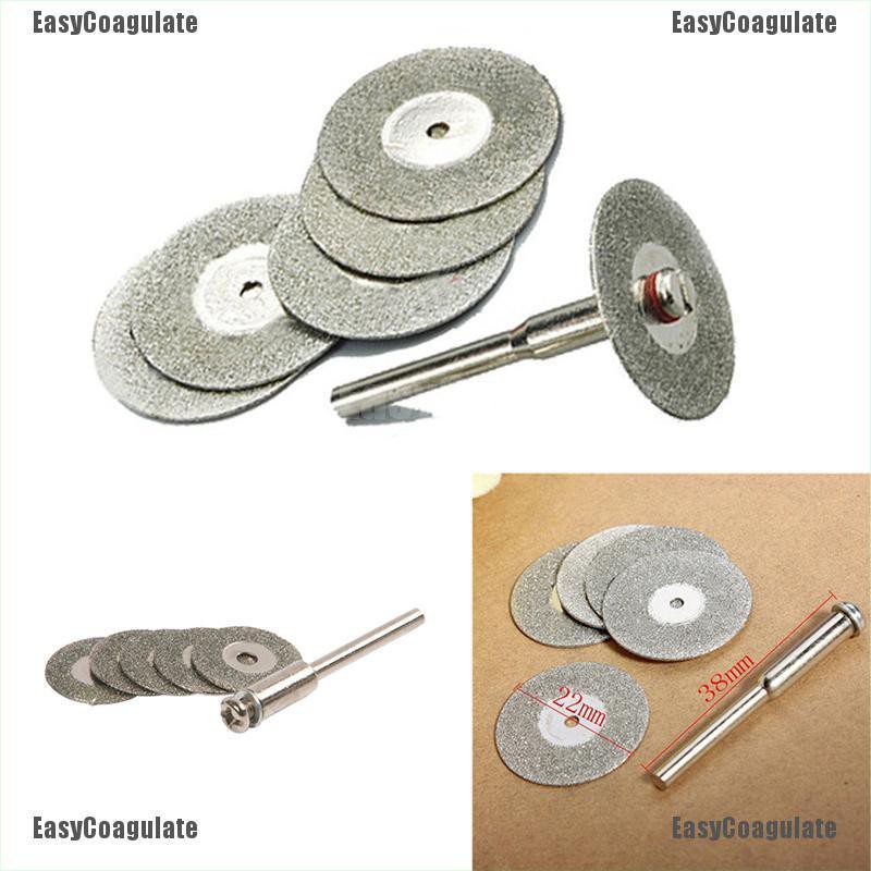 Bộ 5 đĩa mài kim cương + mũi khoan đường kính 22mm chất lượng cao tiện dụng