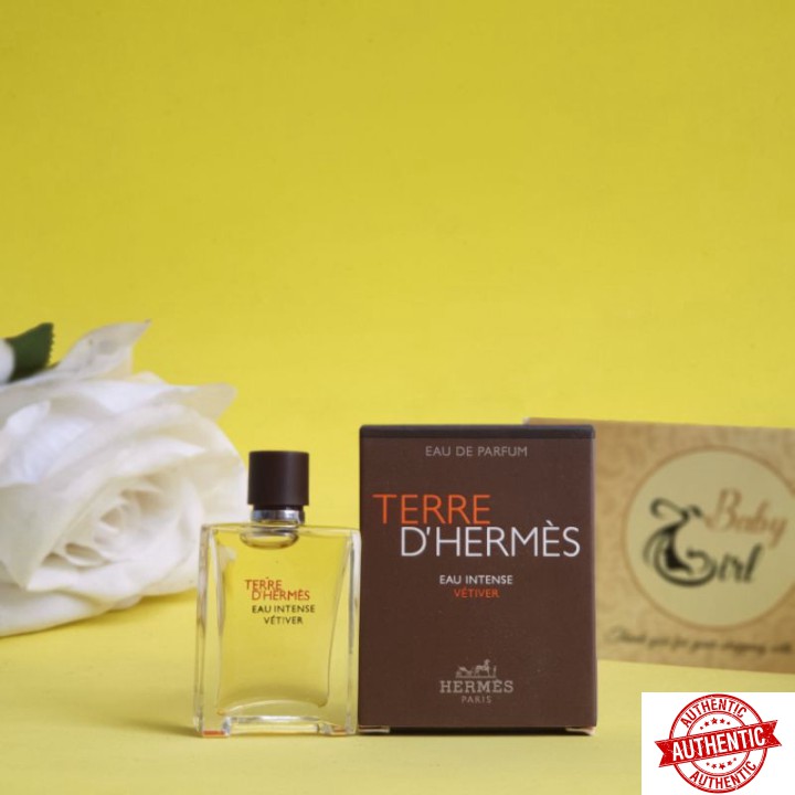 [Mã giảm giá] Nước Hoa Mini Nam  Terre D'Hermes Eau Intense Vetiver 5ml