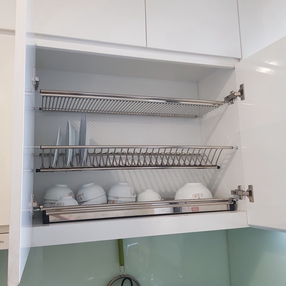 Giá Bát Cố Định Dạng Chữ V Tủ Bếp INOX 304 - BẢO HÀNH VĨNH VIỄN
