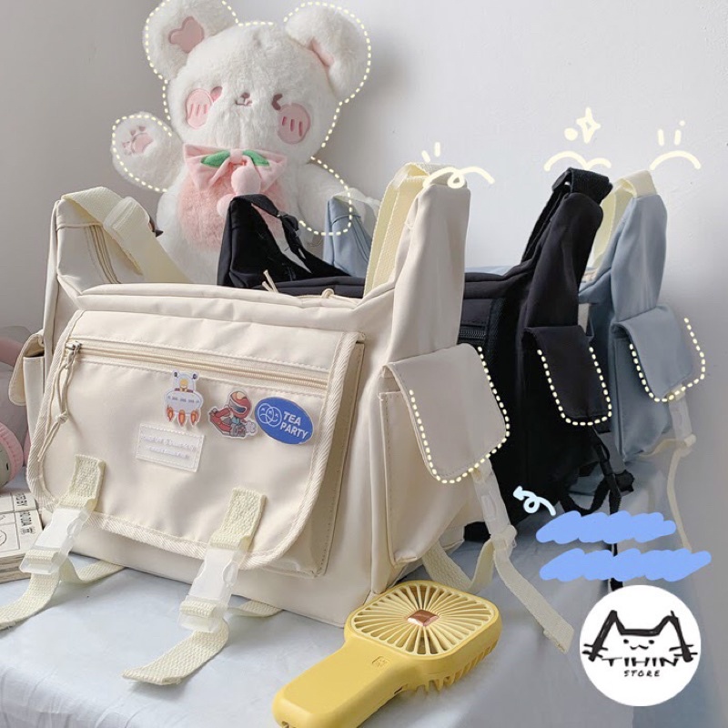 Túi Đeo Chéo Đi Học Chống Thấm Nước Mã 2421