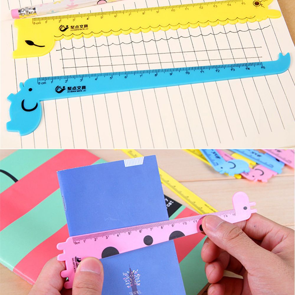 Thước Kẻ Hình Hươu Cao Cổ Hoạt Hình Sáng Tạo Dễ Thương Dành Cho Bé