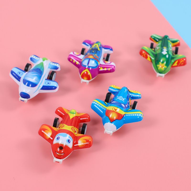 SET 3-6 ÔTÔ MÁY BAY MINI CHẠY CÓT HOẠT HÌNH ĐÁNG YÊU